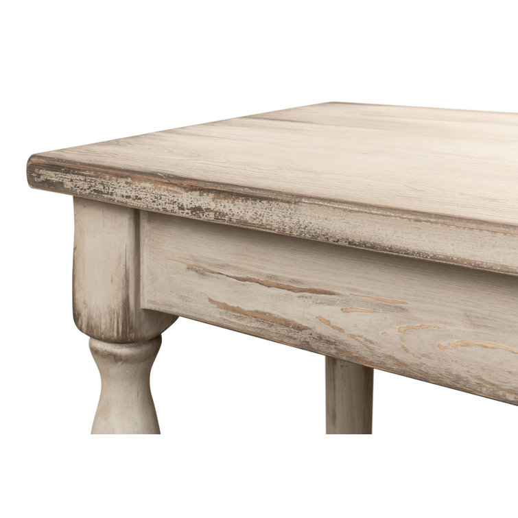 Jensen 95'' Stony Grey Solid Wood Console Table with Storage