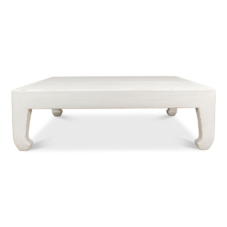 White Pine Chinese-Inspired Square Coffee Table