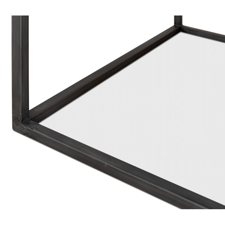 Industrial Cascade 65'' Beige Wood and Metal Coffee Table with Storage