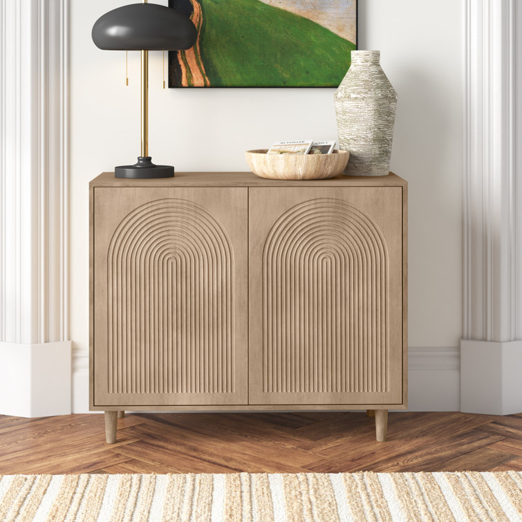 Apia Light Brown Solid Mango Wood Storage Cabinet