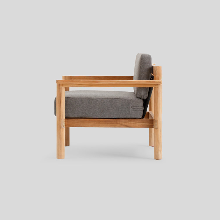Greystone Sunbrella Cushion Teak Outdoor Lounge Chair