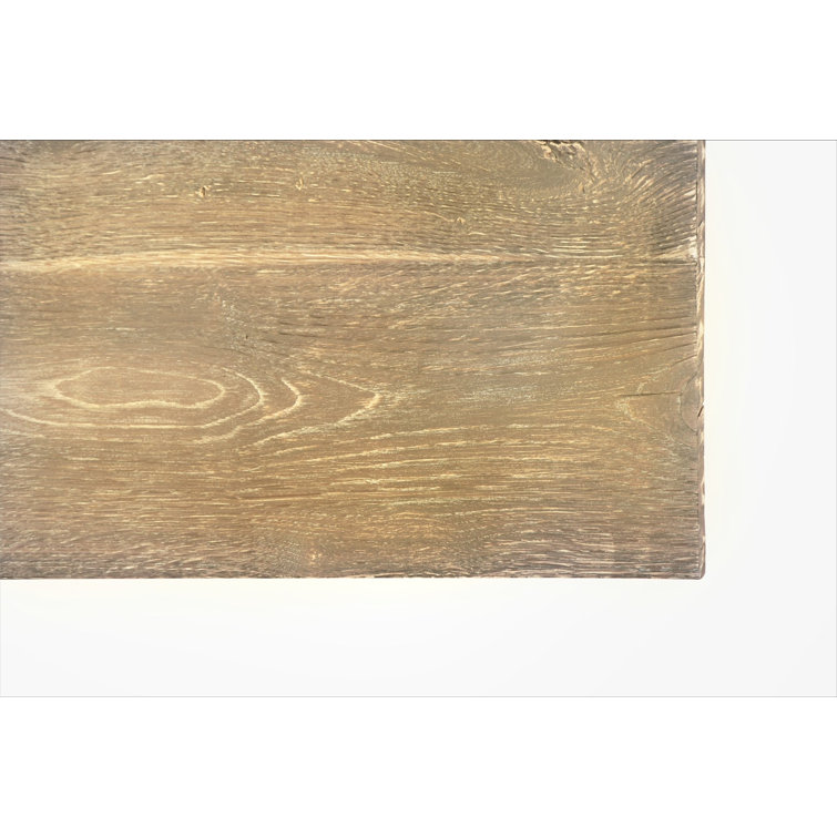 Rustic Oak Solid Wood Rectangular Dining Table for 12