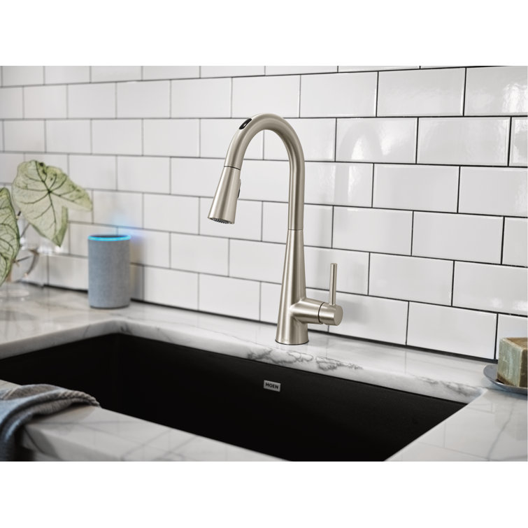 Stainless Steel Touchless Pull-Down Kitchen Faucet with Spray