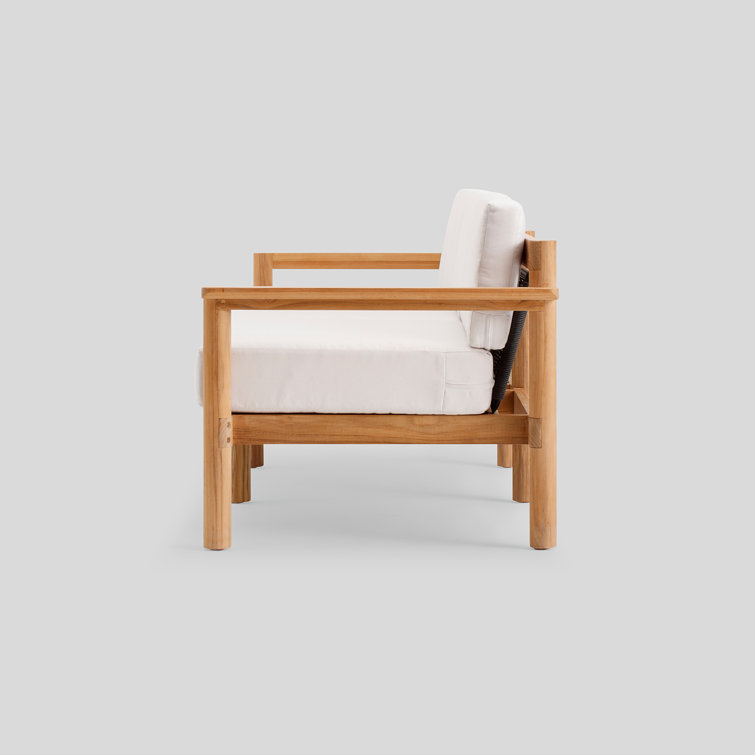 Haven 66'' Teak Outdoor Sofa with Canvas Sunbrella Cushions