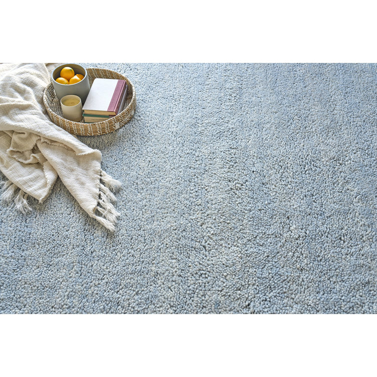 Hand-Knotted Blue Wool 9' x 12' Area Rug