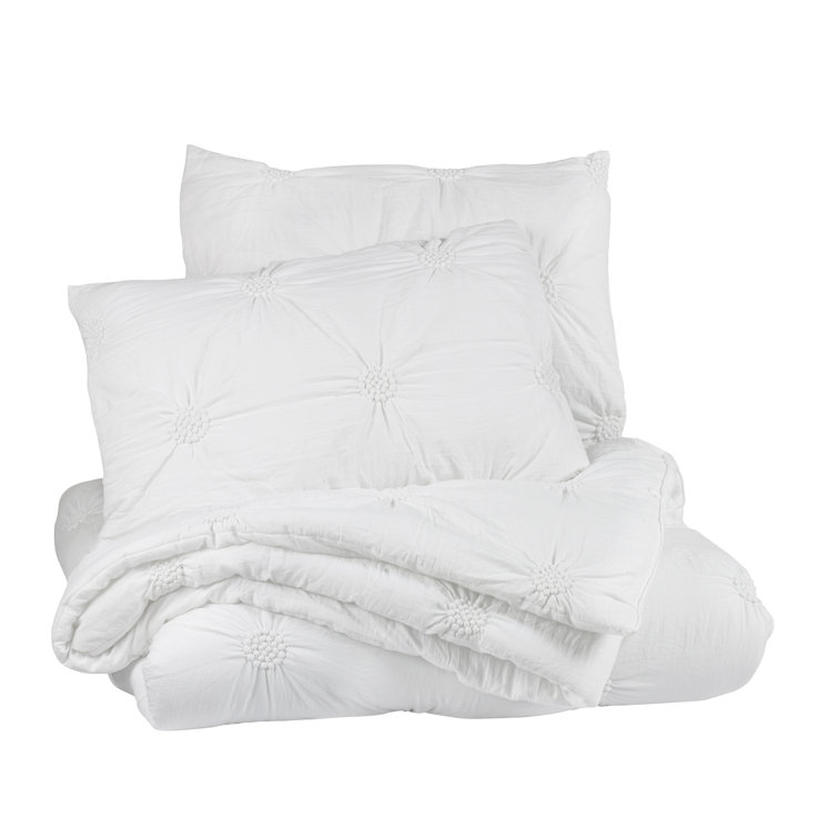 White Twin Down Alternative Microfiber Comforter Set
