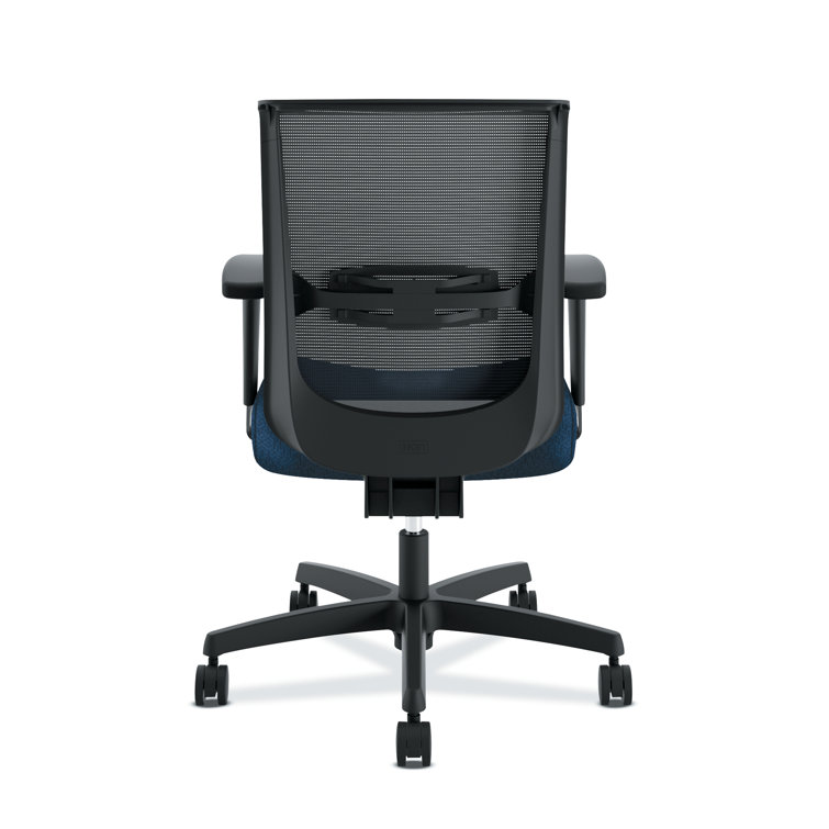 Convergence Navy Mesh Swivel Task Chair with Adjustable Arms