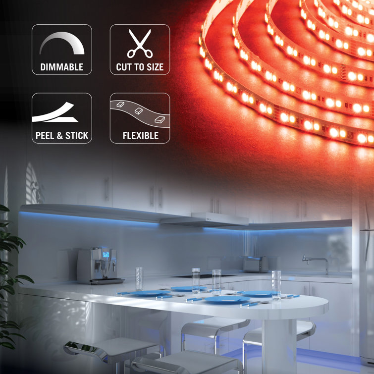 16-Foot RGB+W LED Tape Light with 24V Power