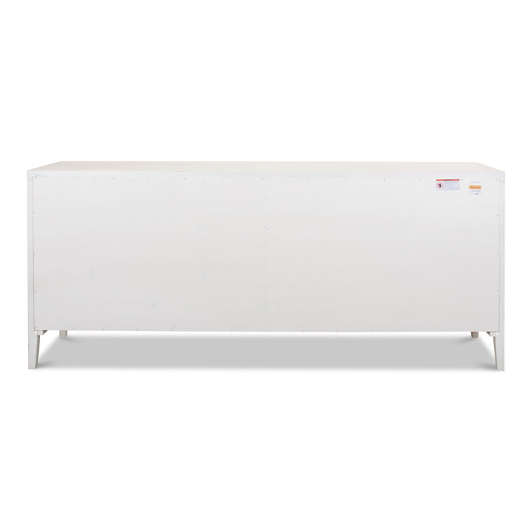 Cortina 80'' White Contemporary Sideboard with Adjustable Shelves