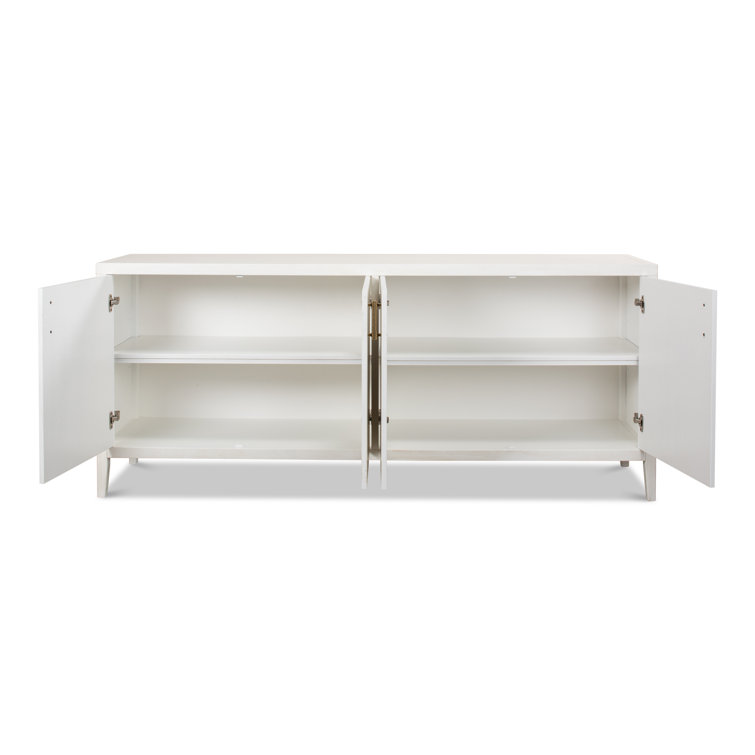 Cortina 80'' White Contemporary Sideboard with Adjustable Shelves