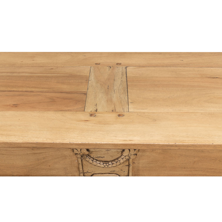 Carreiro Traditional Beige 79'' Driftwood Finish Sideboard