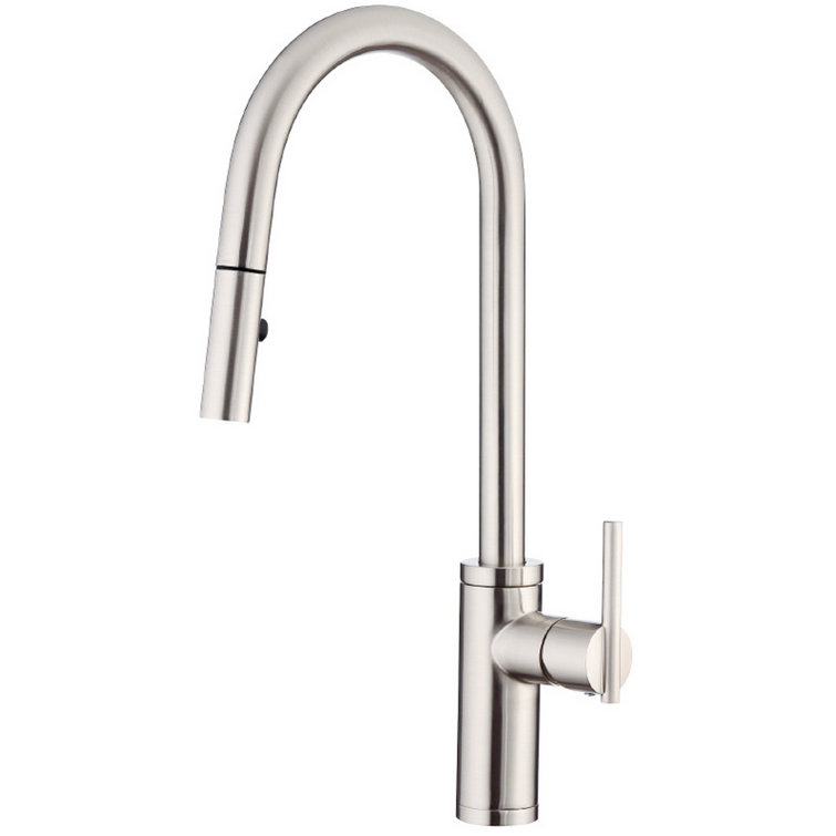 Stainless Steel Single Handle Pull-Down Kitchen Faucet