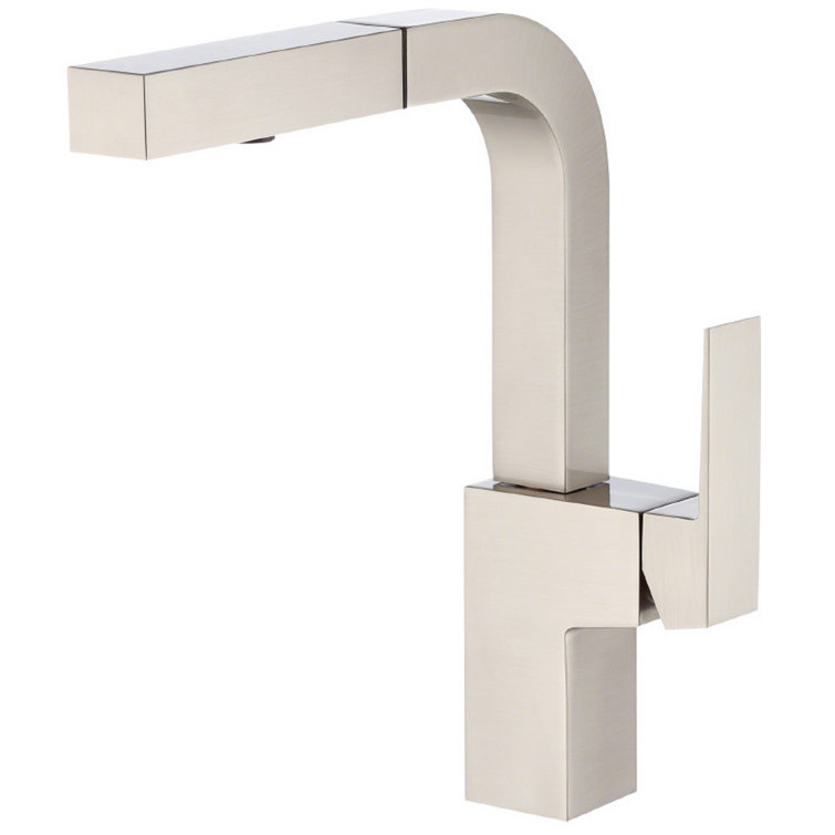 Stainless Steel Single Handle Pull-Out Kitchen Faucet