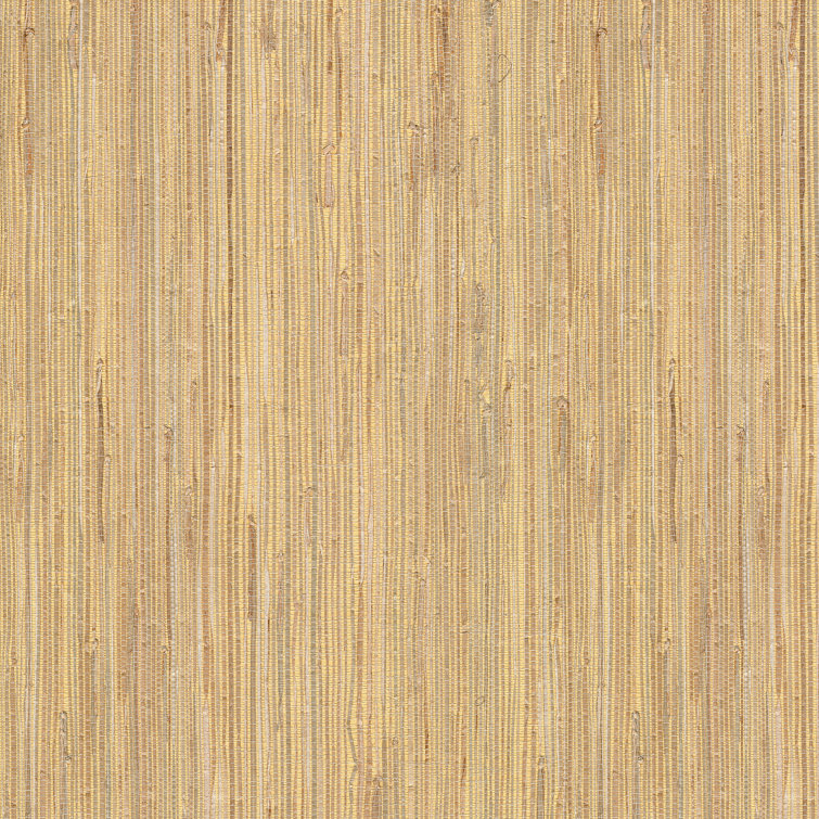 Daria Beige Non-Pasted Grasscloth Wallpaper