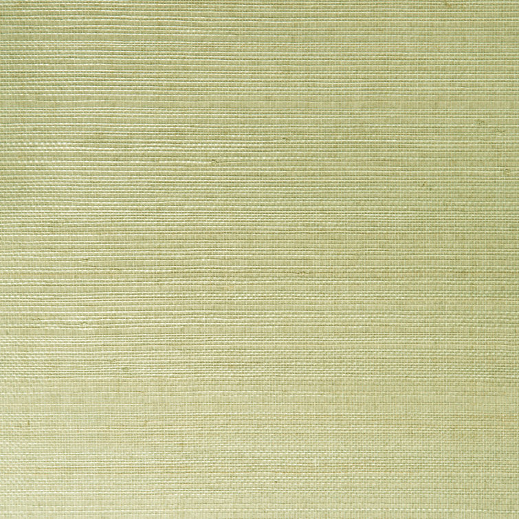Sage Green Grasscloth Non-Pasted Wallpaper Roll