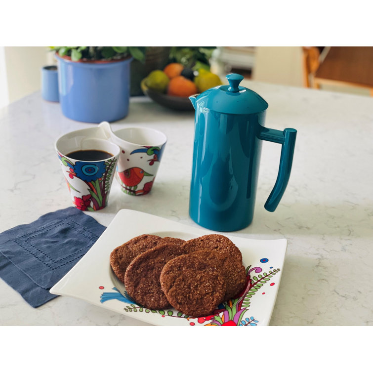 Dilly Bean Green Double-Walled Stainless Steel French Press