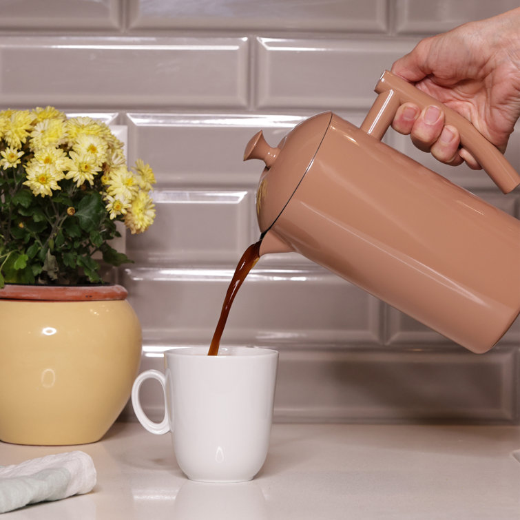 Sandstone Double-Walled Stainless Steel French Press Coffee Maker