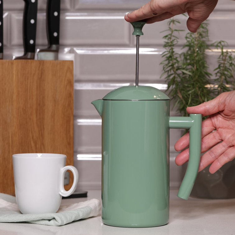 Dilly Bean Green Double-Walled Stainless Steel French Press