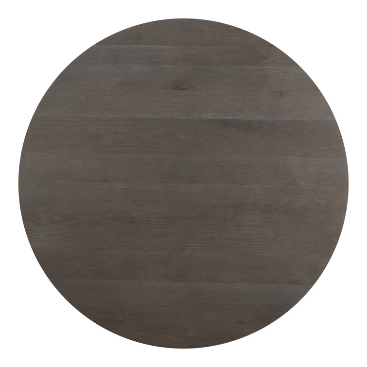 Folke 38'' Dark Brown Oak Round Coffee Table
