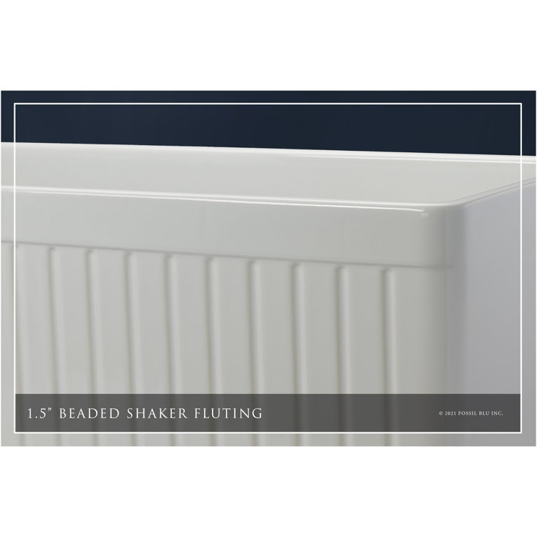 Glossy White Fireclay Farmhouse Apron-Front Sink