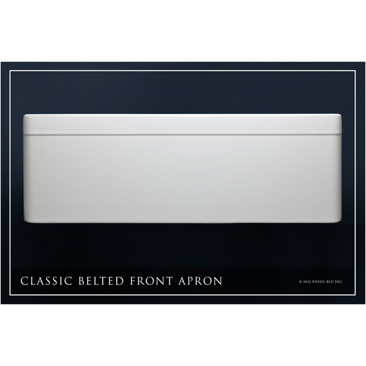 Luxury Glossy White Fireclay Farmhouse Kitchen Sink