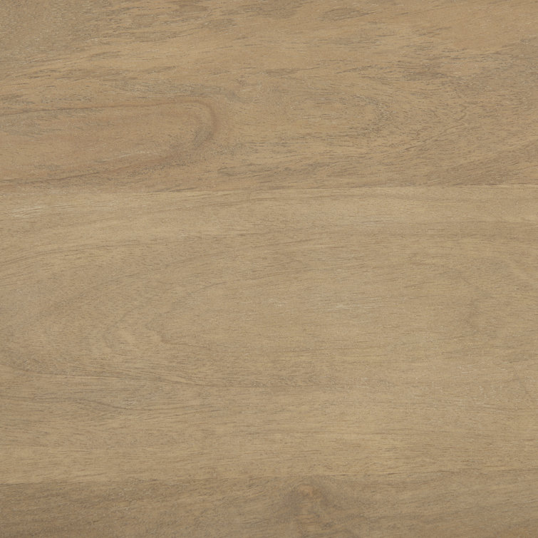 Light Brown Mango Wood Oval Coffee Table