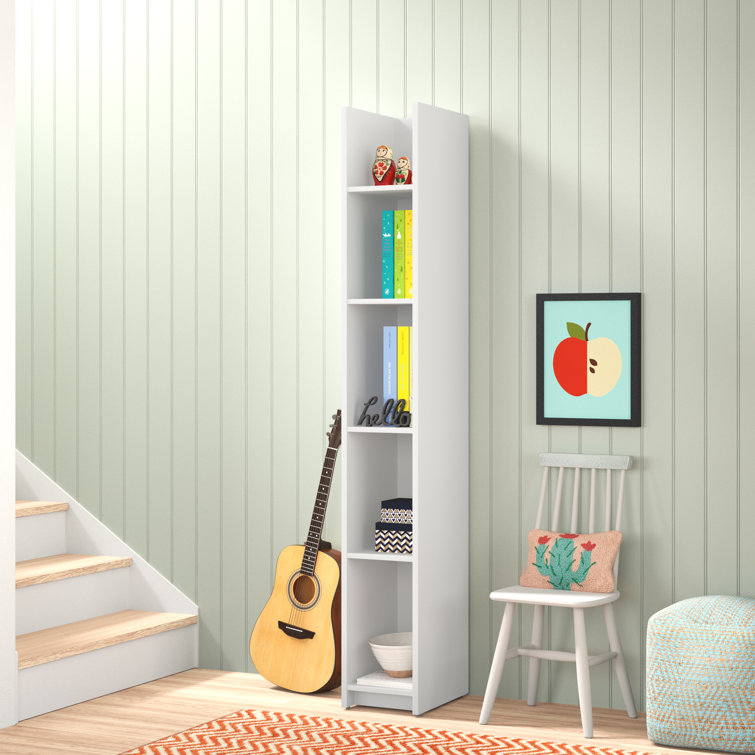 White Adjustable Narrow 10-Inch Shelving Unit