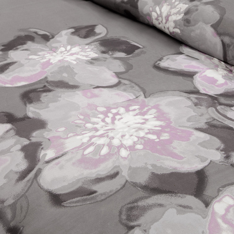 Serena Gray Cotton 7-Piece Queen Comforter Set