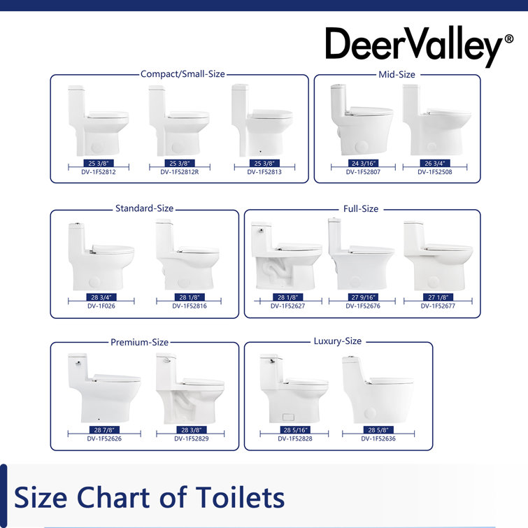 Compact White Ceramic Dual Flush Round Toilet with Seat