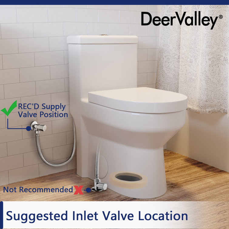 Compact White Ceramic Dual Flush Round Toilet with Seat