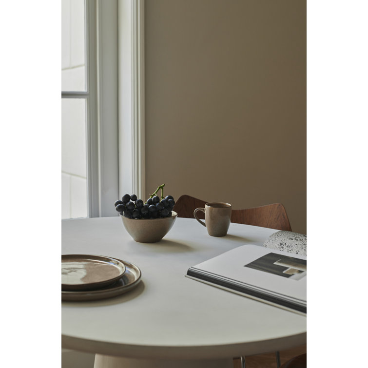 Beige Ceramic 12-Piece Dinnerware Set - Service for 4