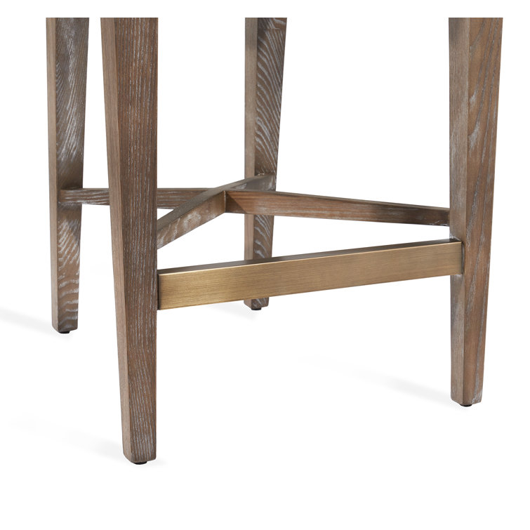 Cityscape Gray Faux Leather Handcrafted Counter Stool