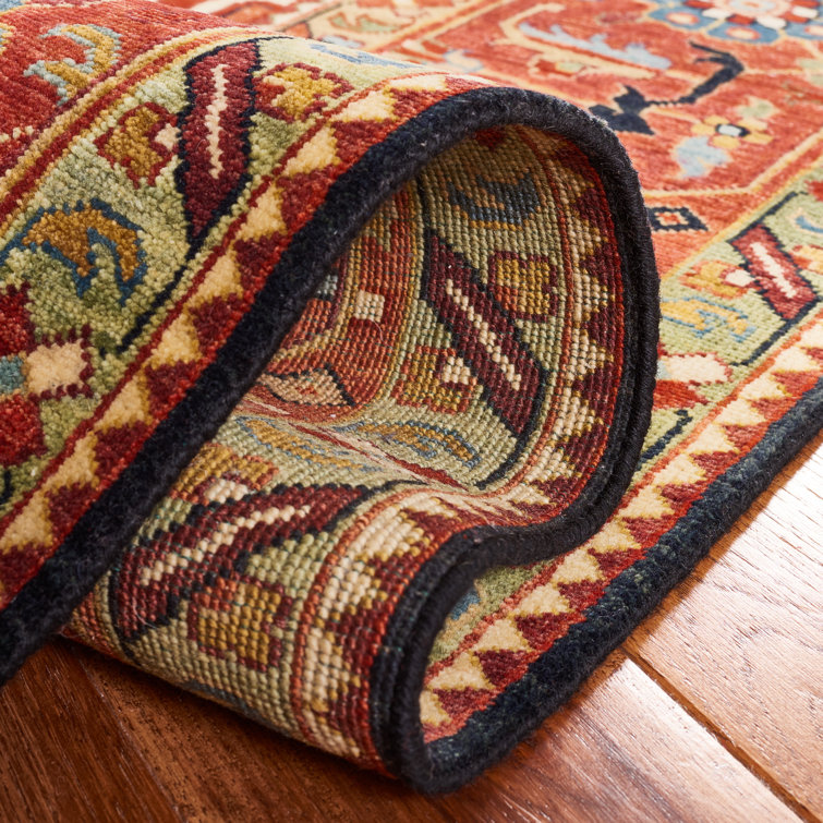 Hand-Knotted Blue Medallion 6' x 9' Wool-Cotton Area Rug