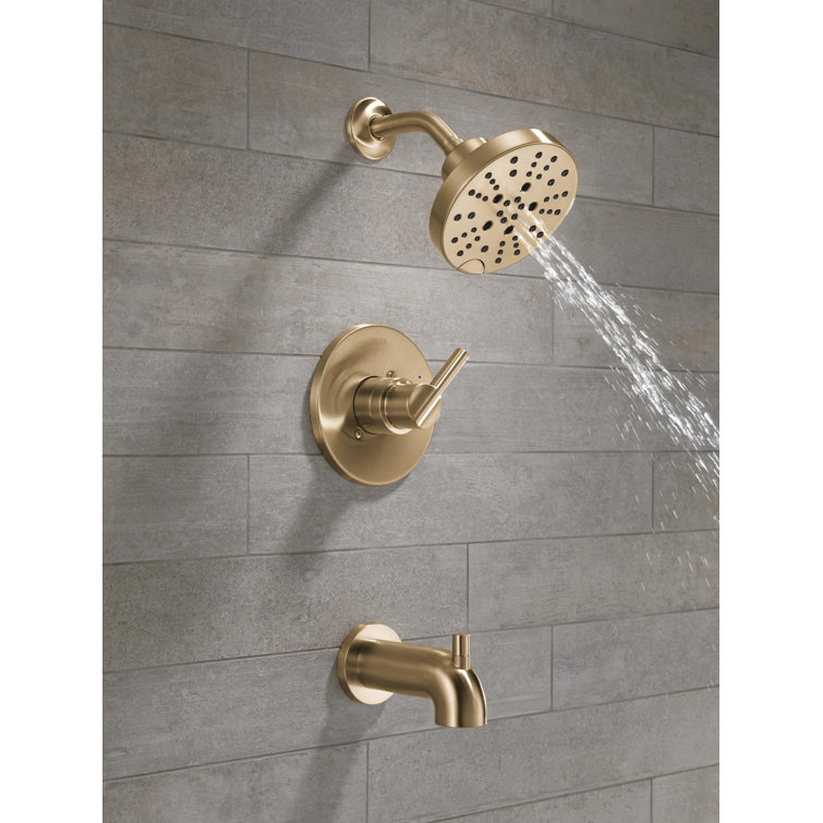 Champagne Bronze Multi-Head Wall Mounted Shower Faucet Set