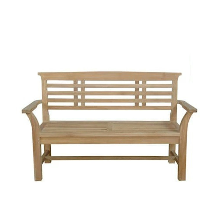 Sakura Natural Teak 2-Seater Outdoor Bench