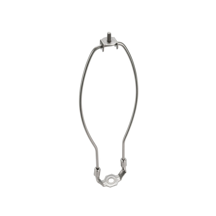 Satin Nickel 11" Metal Lamp Harp Set of 6