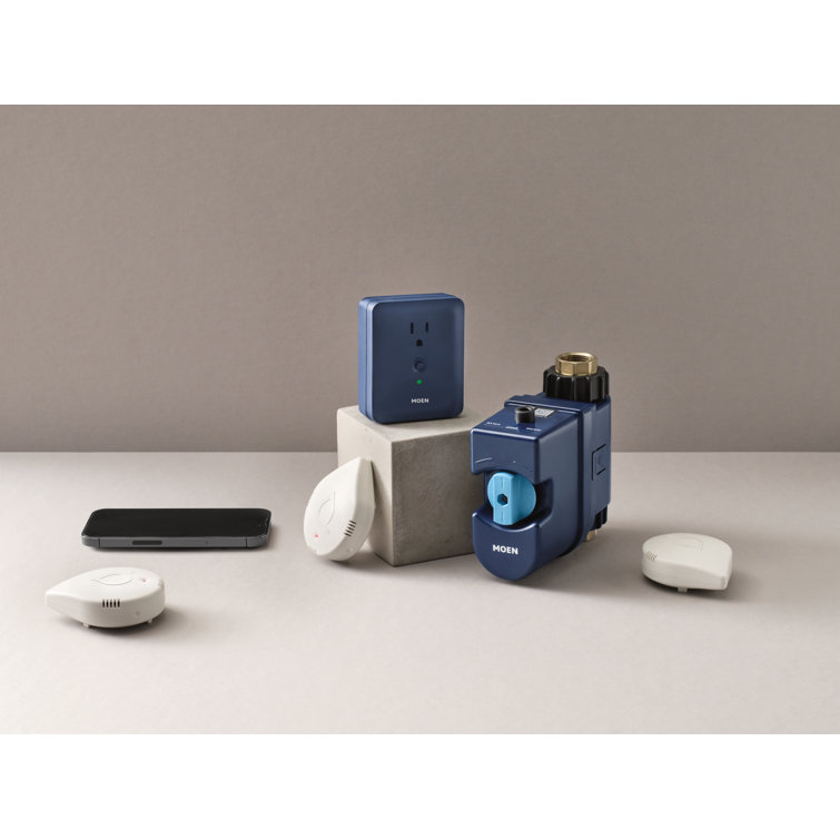 Moen Flo Smart White Battery-Powered Water Leak Detector