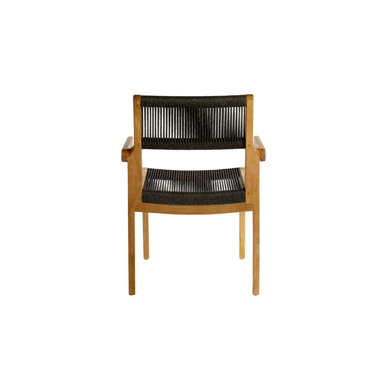 Skagen Teak and Rope Outdoor Dining Armchair