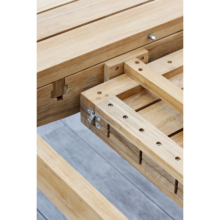 Skagen Large Rectangular Teak Extendable Outdoor Dining Table