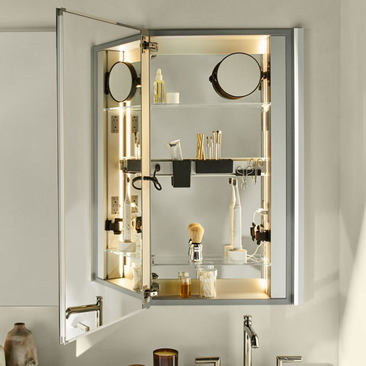 24 x 36 Mirrored Bevel Edge Medicine Cabinet with Shelves
