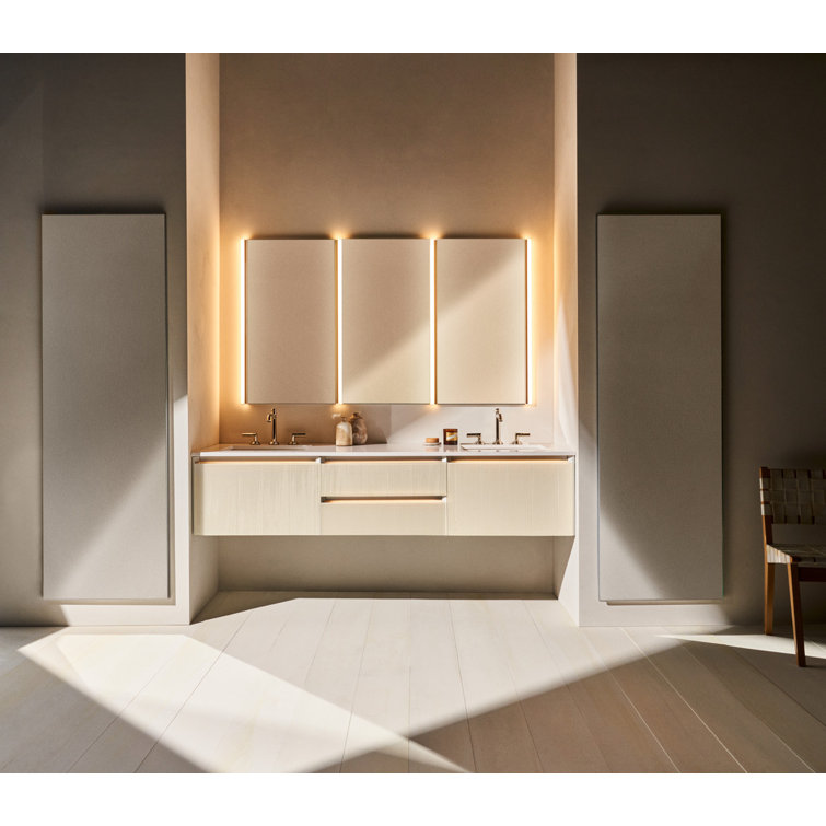 Polished Edge 20x72 Mirrored Medicine Cabinet with Electric Upgrade