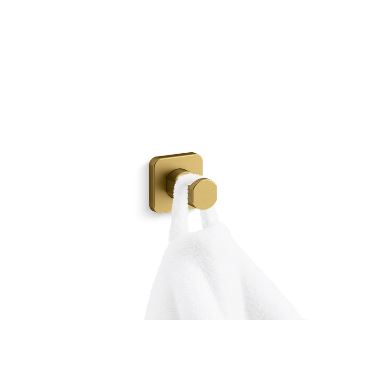 Polished Gold Modern Metal Robe Hook