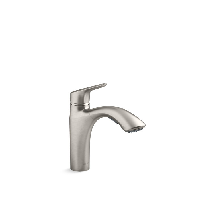 Stainless Steel Single-Handle Pull-Out Kitchen Faucet