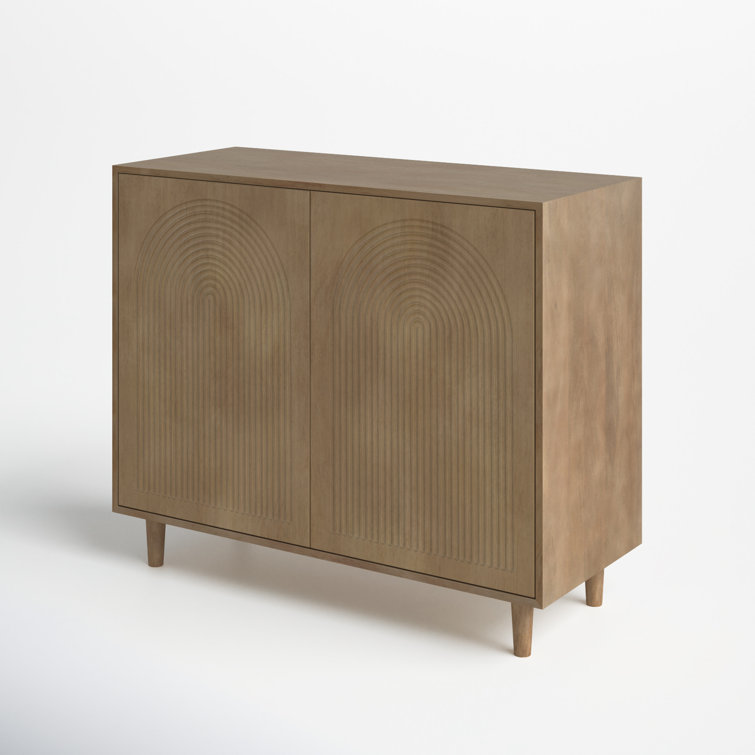 Apia Light Brown Solid Mango Wood Storage Cabinet