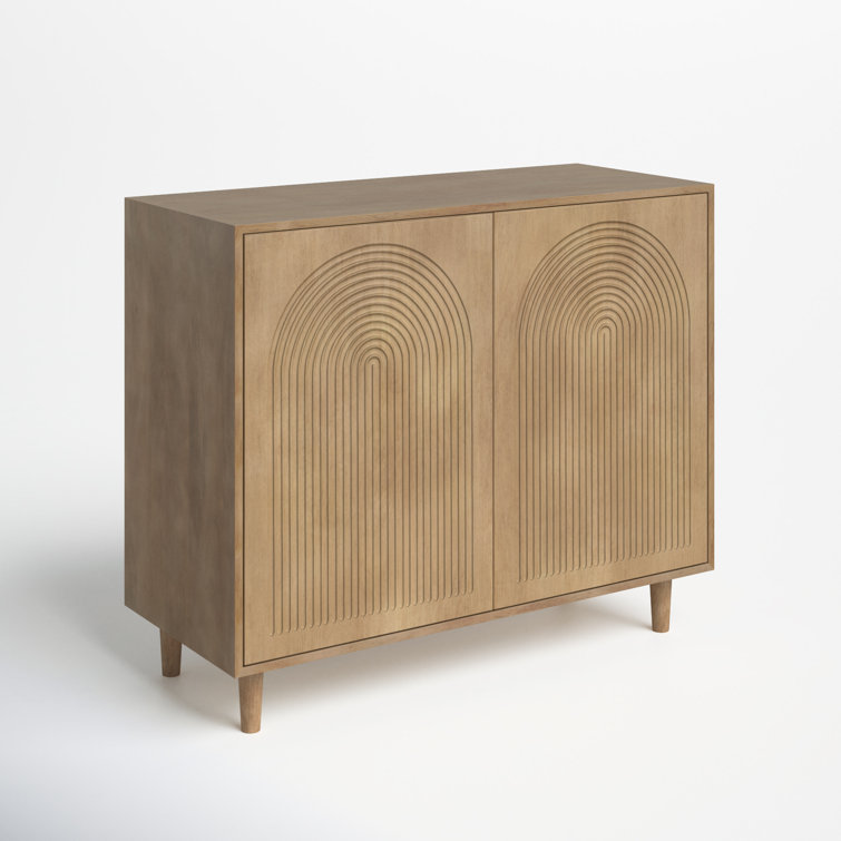 Apia Light Brown Solid Mango Wood Storage Cabinet