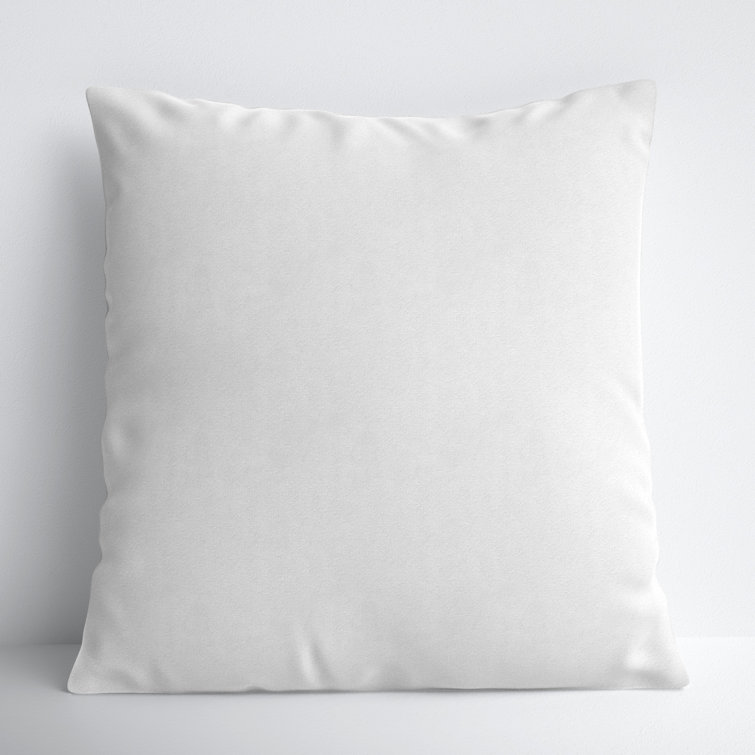 White 20" x 20" Down Feather Pillow Insert
