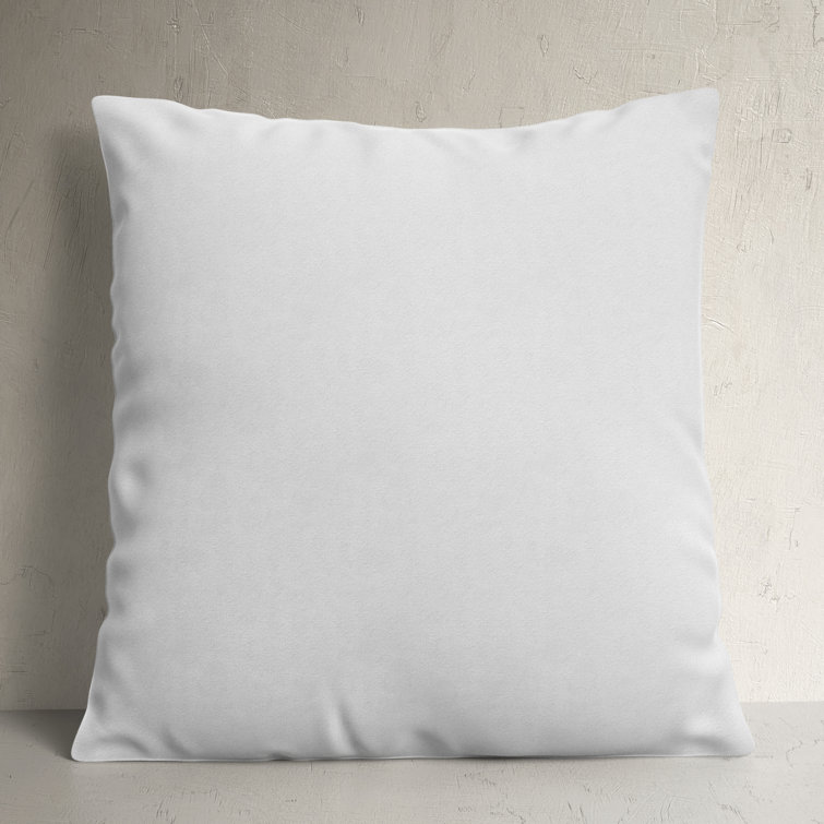 White 20" x 20" Down Feather Pillow Insert