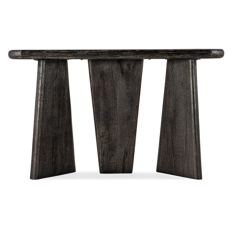 Black Mango Wood Primitive Console Table