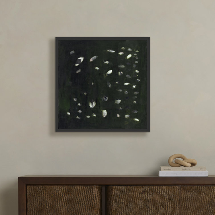 Verde Oculus Abstract Black and Green Canvas Wall Art