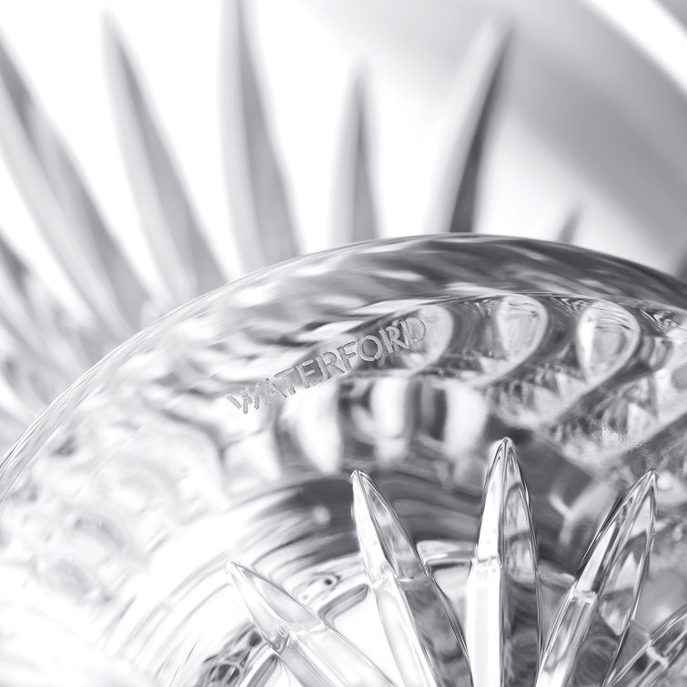 Radiant Crystal Round Centerpiece Bowl 11" Handcrafted in Ireland